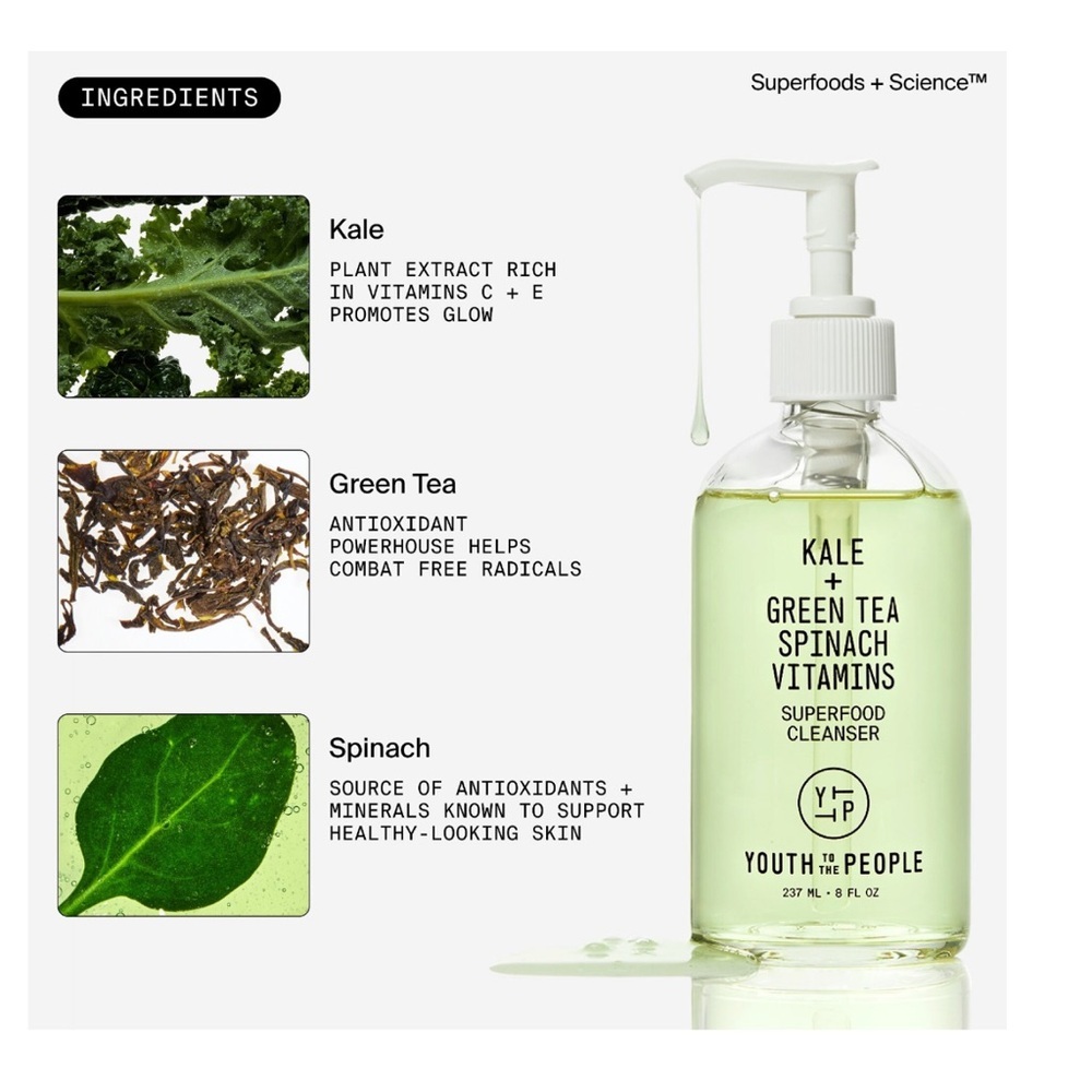 Youth To The People: Superfood Air-Whip Face Moisturizer + Antioxidant Cleanser - Picture 6 of 9